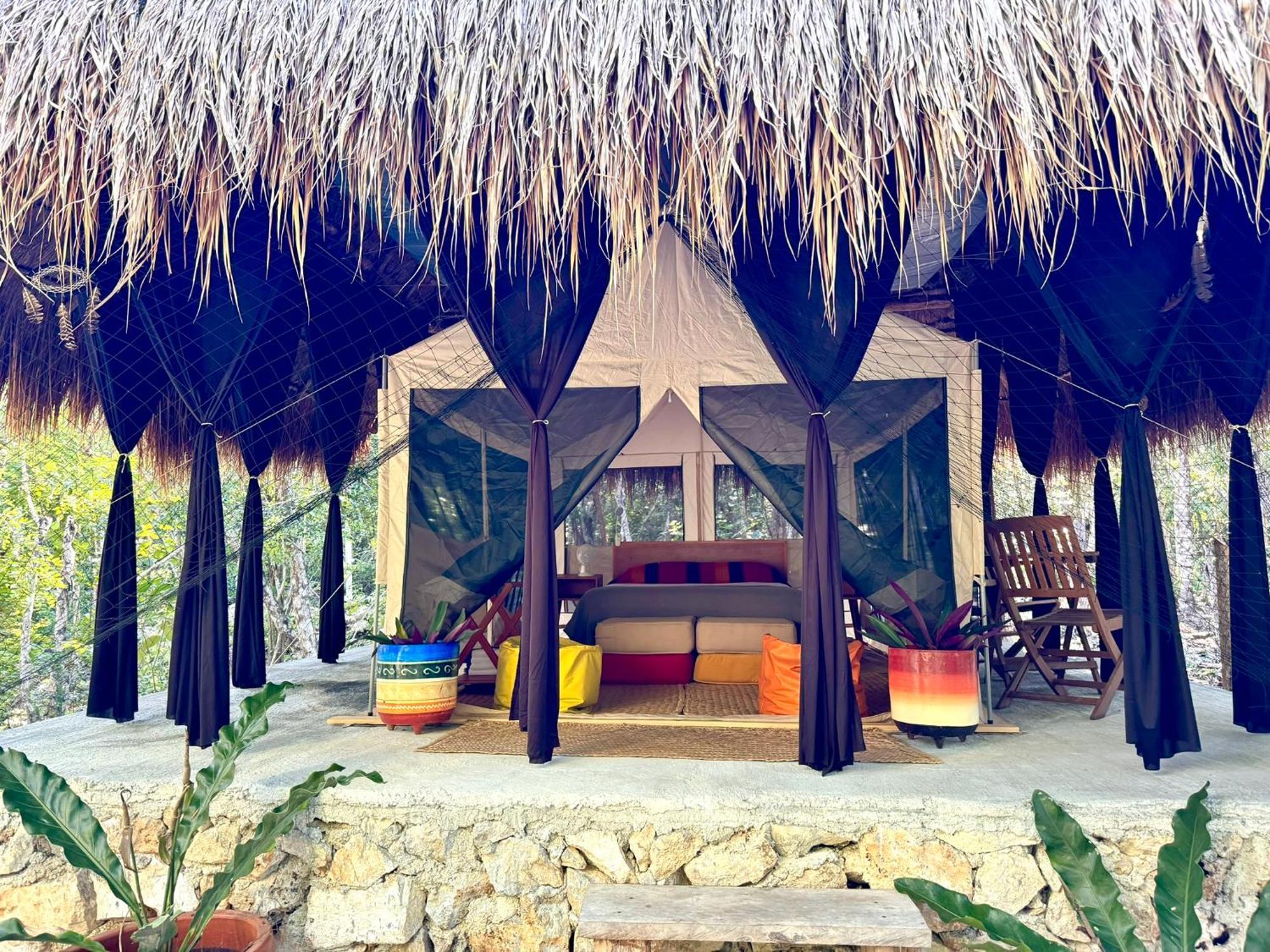 Glamping Bunga Lotus Hotel Tulum Kültér fotó