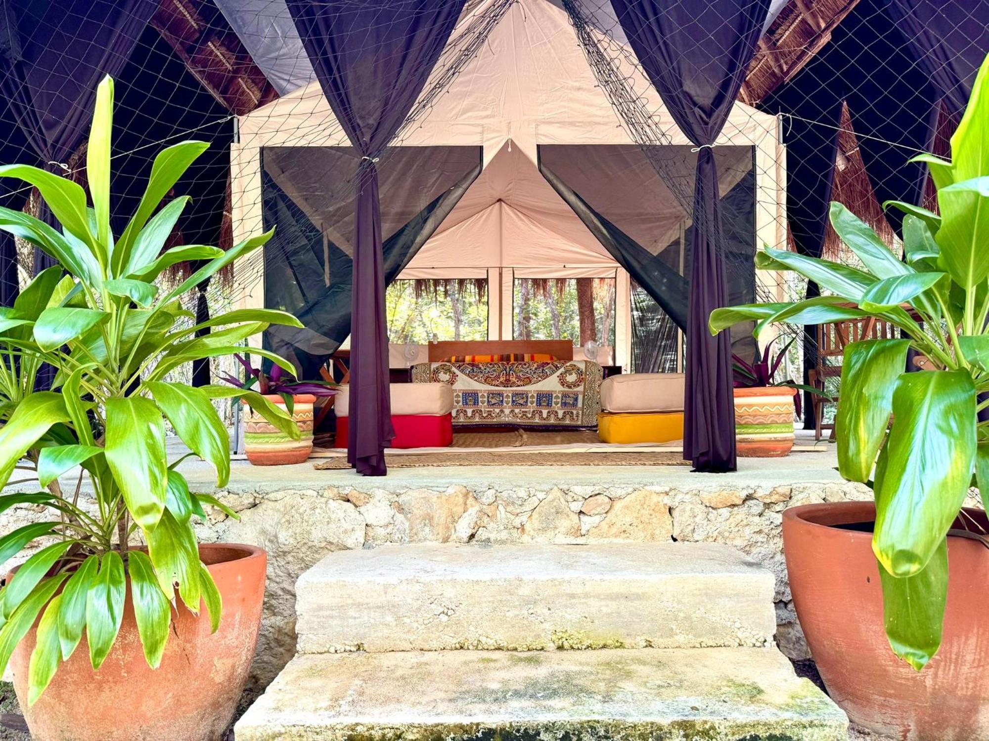 Glamping Bunga Lotus Hotel Tulum Kültér fotó